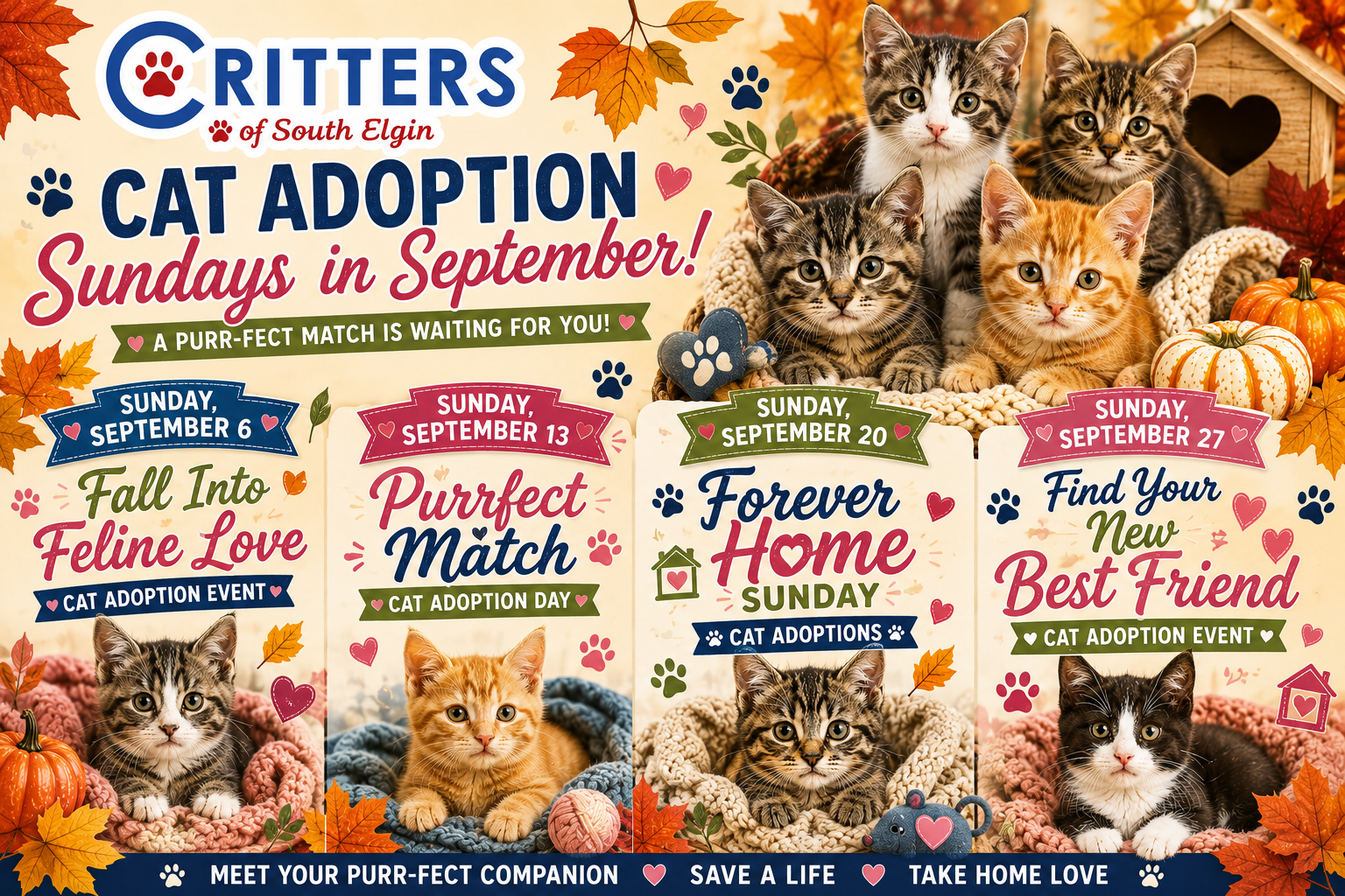 September Cat Adoption events September Cat Adoption events